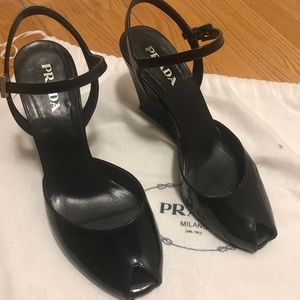 Prada wedge shoes